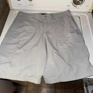 George Men's Light Gray Flat Front Shorts